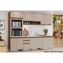 Ver imagem 5 de Módulo Cozinha Henn Connect Aéreo P/ C/ 1 Porta Basculante Ripada 120cm Duna/cristal-henn