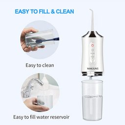 Irrigador Bucal Portátil Prova D Agua Limpeza Oral Dental Power Floss Otimo P Implante - Verde - 3