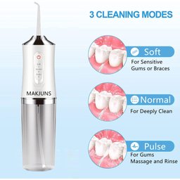 Irrigador Bucal Portátil Prova D Agua Limpeza Oral Dental Power Floss Otimo P Implante - Verde - 4