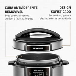 Panela de Pressão Elétrica Digital 5l Mondial 900w 110v - 9