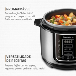 Panela de Pressão Elétrica Digital 5l Mondial 900w 110v - 6