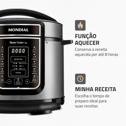 Panela de Pressão Elétrica Digital 5l Mondial 900w 110v - 8