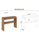 Ver imagem 6 de Sala de Estar City Rack 65'' Polegadas Mesa de Centro e Aparador Cinamomo/Off White