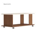 Ver imagem 4 de Sala de Estar City Rack 65'' Polegadas Mesa de Centro e Aparador Cinamomo/Off White