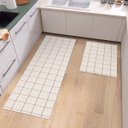 Ver imagem 3 de Tapete Jogo Cozinha 2 Peças Passadeira 1,30m X 0,45m Capacho 0,65m X 0,45m  Antiderrapante