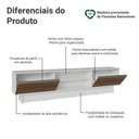 Ver imagem 4 de Rack para TV até 80 Polegadas 218 cm 2 Portas Branco/Rustic Glamy Madesa