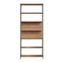 Ver imagem 4 de Estante 7 Prateleiras 211,5cm Home Office Nogal/preto