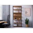 Ver imagem 1 de Estante 7 Prateleiras 211,5cm Home Office Nogal/preto