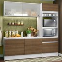 Ver imagem 1 de Cozinha Compacta Madesa Topazio Pop com Armário, Balcão e Tampo Branco/Rustic
