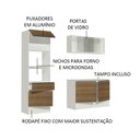 Ver imagem 5 de Cozinha Compacta Madesa Topazio Pop com Armário, Balcão e Tampo Branco/Rustic