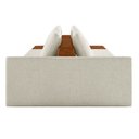 Ver imagem 5 de Sofá Ilha Modular Living com Puff 232cm Georgia K04 Bouclê Bege/caramelo - Mpozenato