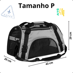 Bolsa Pet para Transporte Caes e Gatos Avião Cia Aérea Tam P - 6