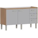 Ver imagem 1 de Gabinete Madeira Ibis 1,44 Metros Jequitibá Nude para Pia 1,50 Metros - P103637 - Cozimax