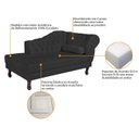 Ver imagem 6 de Diva Recamier Dora 160cm Lado Esquerdo Preto