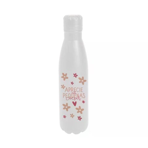 Garrafa Termica Retro 780ml Frases Cores Amores Aprecie Uatt