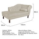Ver imagem 3 de Diva Recamier Dora 160cm Lado Esquerdo Bege