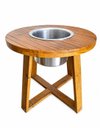 Ver imagem 5 de Mesa Champanheira e Cervejeira Redonda de Madeira com Balde Alumínio Cervejeira 60cm