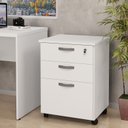 Ver imagem 2 de Gaveteiro Volante Para Escritório 2 Gavetas e Gaveta Para Pasta