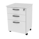 Ver imagem 3 de Gaveteiro Volante Para Escritório 2 Gavetas e Gaveta Para Pasta