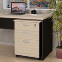 Ver imagem 1 de Gaveteiro Volante Para Escritório 2 Gavetas e Gaveta Para Pasta