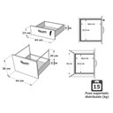 Ver imagem 4 de Gaveteiro Volante Para Escritório 2 Gavetas e Gaveta Para Pasta