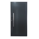 Ver imagem 2 de Porta Pivotante de Alumínio 210 x 100cm com Puxador e Fechadura Digital Linha 30 Abertura Esquerda Preto Esquadrias Bergamo
