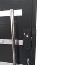 Ver imagem 6 de Porta Pivotante de Alumínio 210 x 100cm com Friso e Fechadura Digital Linha 30 Abertura Esquerda Preto Esquadrias Bergamo