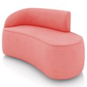 Ver imagem 4 de Sofá 2 Lugares 140cm Wendi e Poltrona Steve Suede Rosê I01 - Mpozenato