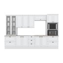 Ver imagem 3 de Cozinha Completa 6 Peças 100% MDF com Torre Quente 02 Fornos Cristaleira Branco HP/Calcare Americana