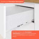 Ver imagem 6 de Cozinha Completa 6 Peças 100% MDF com Torre Quente 02 Fornos Cristaleira Branco HP/Calcare Americana
