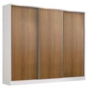 Ver imagem 3 de Guarda Roupa Casal 100% Mdf Madesa Zurique 3 Portas de Correr - Branco/rustic