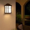 Ver imagem 2 de Arandela Luminária de Parede Externa Colonial Marrom 19x25cm Lente Fosca de Ville Dital