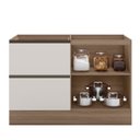 Ver imagem 2 de Balcão 1 Porta 3 Gavetas 120cm Flex sem Tampo para Pia Etna