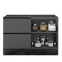 Ver imagem 3 de Balcão 1 Porta 3 Gavetas 120cm Flex sem Tampo para Pia deslocada Etna