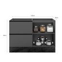 Ver imagem 5 de Balcão 1 Porta 3 Gavetas 120cm Flex sem Tampo para Pia deslocada Etna