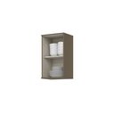 Ver imagem 4 de Armário Aéreo 1 Porta 40cm 100% MDF Aurora Cinza/Duna/Cristal