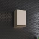 Ver imagem 1 de Armário Aéreo 1 Porta 40cm 100% MDF Aurora Cinza/Duna/Cristal