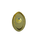 Ver imagem 5 de Bandeja e Doceira Turca Oval de 2 andares em Metal Dourado Eventos Festa Mesa de Centro - 30x28x20cm