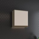 Ver imagem 1 de Armário Aéreo 1 Porta 60cm 100% MDF Aurora Cinza/Duna/Cristal