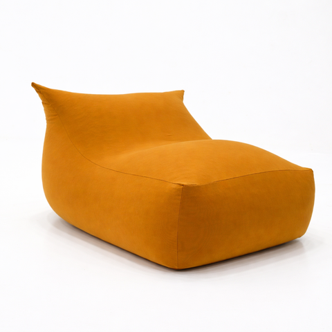 Puff Viva Sensorial Ergonômico Extrema Maciez Enchimento Pérolas 3mm Pufe Laranja