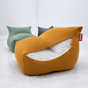 Ver imagem 6 de Puff Viva Sensorial Ergonômico Extrema Maciez Enchimento Pérolas 3mm Pufe Laranja