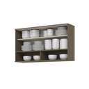 Ver imagem 4 de Armário Aéreo 1 Porta Basculante Vidro 120cm 100% MDF Aurora