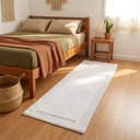 Ver imagem 1 de Tapete/Passadeira 60x1,2 Algodão Branco Suez Kacyumara - Casa k