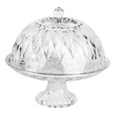 Ver imagem 1 de Porta Bolo Sutil de Vidro com Pé 25cm - Hauskraft