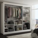 Ver imagem 2 de Guarda-roupa Casal Katherine Slim 3 Portas com Espelho - Panorama Móveis