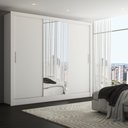 Ver imagem 1 de Guarda-roupa Casal Katherine Slim 3 Portas com Espelho - Panorama Móveis