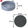 Forma Redonda Cesto de Silicone Fritadeira Elétrica Airfryer - 3