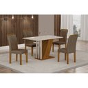 Ver imagem 1 de Conjunto Sala de Jantar Mesa com 4 Cadeiras Miami Yescasa