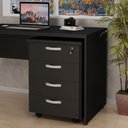 Ver imagem 1 de Gaveteiro Volante Para Escritório Com 4 Gavetas