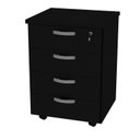 Ver imagem 3 de Gaveteiro Volante Para Escritório Com 4 Gavetas